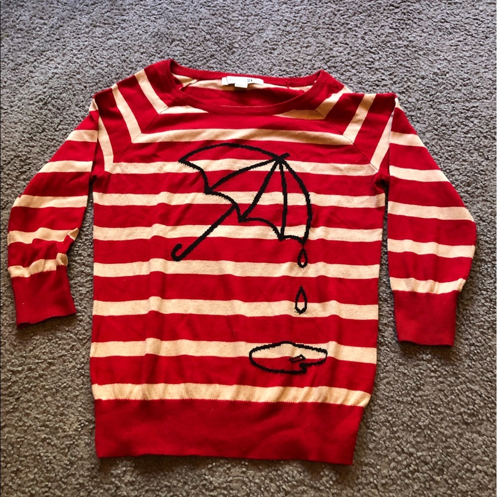 forever 21 umbrella sweater